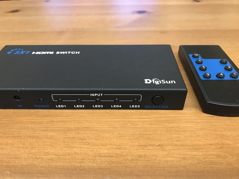 DigiSun VH651 3D HDMI 五進一出影音切換器 附遙控器