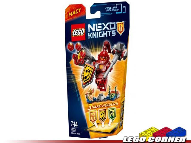 【LEGO CORNER】 NEXO KNIGHTS 70331 樂高未來騎士團系列、終極梅西 (裝備包)~全新