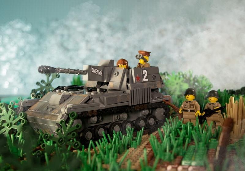 絕版現貨[正版Lego樂高/Brickmania設計出品]二戰俄軍 SU-76 輕型自走砲
