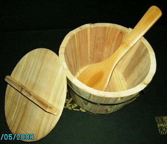 **竹還真竹藝館**木製飯桶+飯勺組~可置物.盛裝米飯兼擺飾品