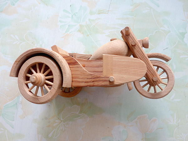 原實木三輪車 古早味懷舊童玩 木頭製模型機車 輪子可動 原木老鼠 手工藝品 收藏 手作 玩具