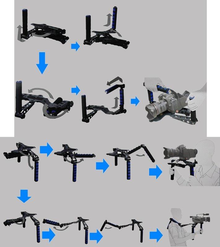 5DII 7D HD錄影 富萊仕 DSLR Rig 多功能攝影肩架 穩定架 | 露天市集 | 全台最大的網路購物市集