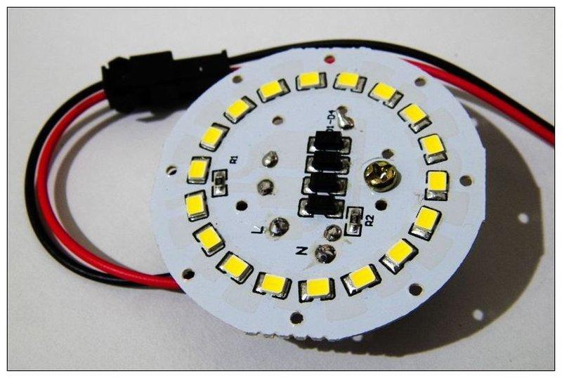 LED 5W 2835(暖白光) AC110V~DIY燈板 取代 一尺10W日光燈~