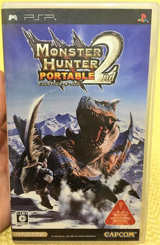 幸運小兔 PSP 魔物獵人 2nd Monster Hunter Portable 日版遊戲 C9 庫存品