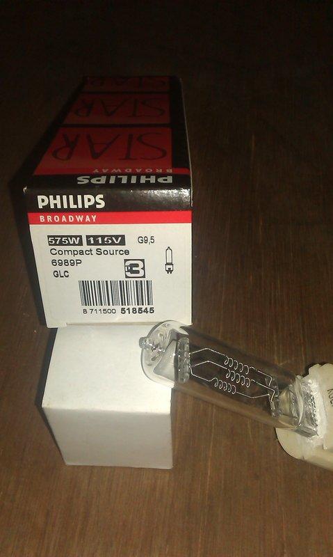 (006)6989P 575W G9.5 115V 1CT - Philips鹵素燈泡,即日起買4送1