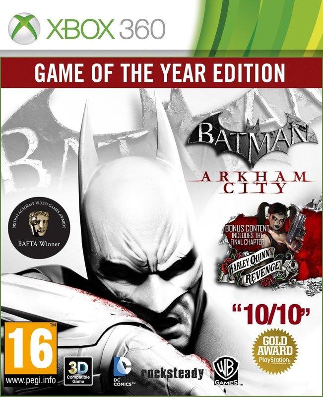 【電玩販賣機】全新未拆 XBOX 360 Batman 蝙蝠俠 阿卡漢城市 年度完整版(兩片裝) -英文日文版-