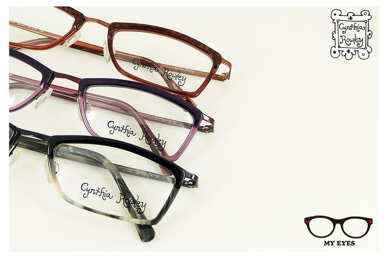 【My Eyes 瞳言瞳語】Cynthia Rowley辛西亞品牌 紅褐/石紋綠/艷紫 高質感光學眼鏡 (CR166)