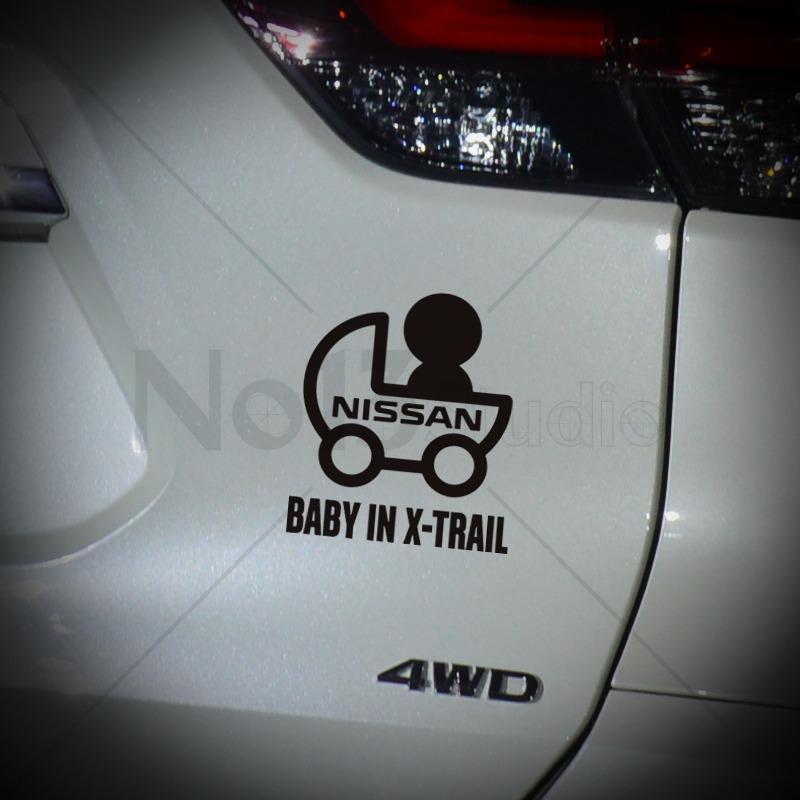 BABY IN NISSAN 車系 嬰兒車造型貼紙