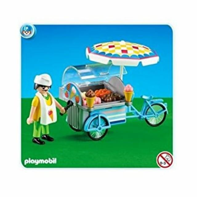 [4Fun] 全新 現貨 摩比 Playmobil 7492 冰淇淋 餐車 陽傘 大叔 (袋裝)