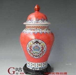 EZBUY-家居裝飾品景德鎮陶瓷器花瓶將軍灌擺設工藝品擺件結婚實用禮品盒