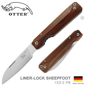 【IUHT】OTTER LINER-LOCK 折刀-SHEEPFOOT #153-2 PB