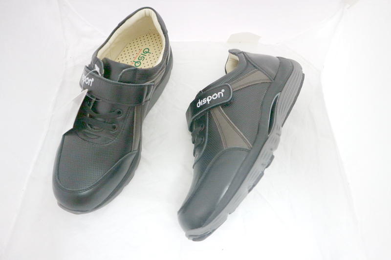 ☆地之柏- R406台灣製造 真皮氣墊 美姿健走鞋 機能健美休閒運動鞋 (特價) 黑 男款 39~44號