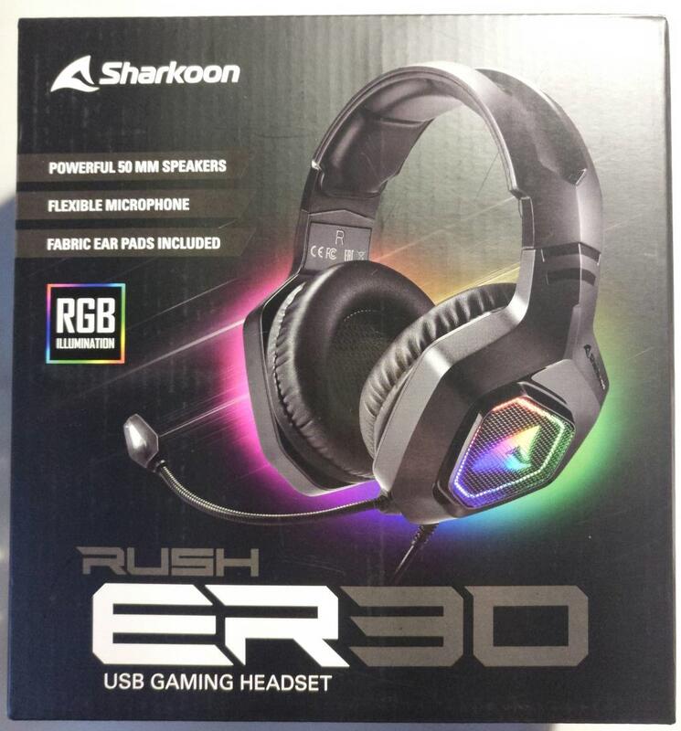 Sharkoon Rush Er30 全新) Sharkoon旋剛RUSH ER30 RGB 耳罩式耳機耳麥
