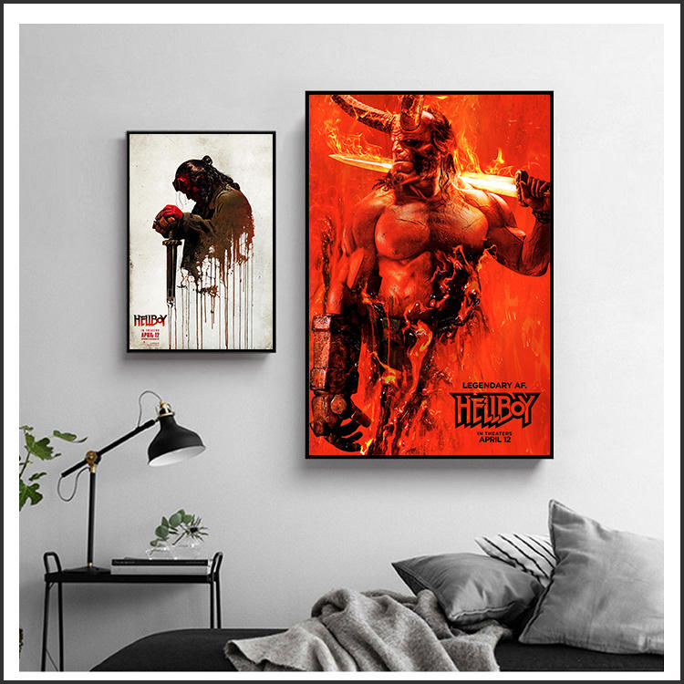 地獄怪客 Hellboy 電影海報 藝術微噴 掛畫 嵌框畫 @Movie PoP 賣場多款海報~