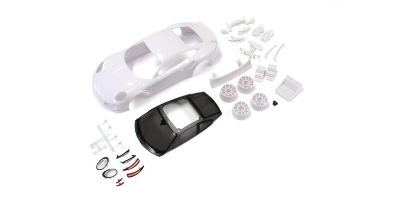 ※宏大※(全新)KYOSHO MINI-Z 房車用車殼(MZN180) Porsche 911 GT3 白殼(未塗裝殼)