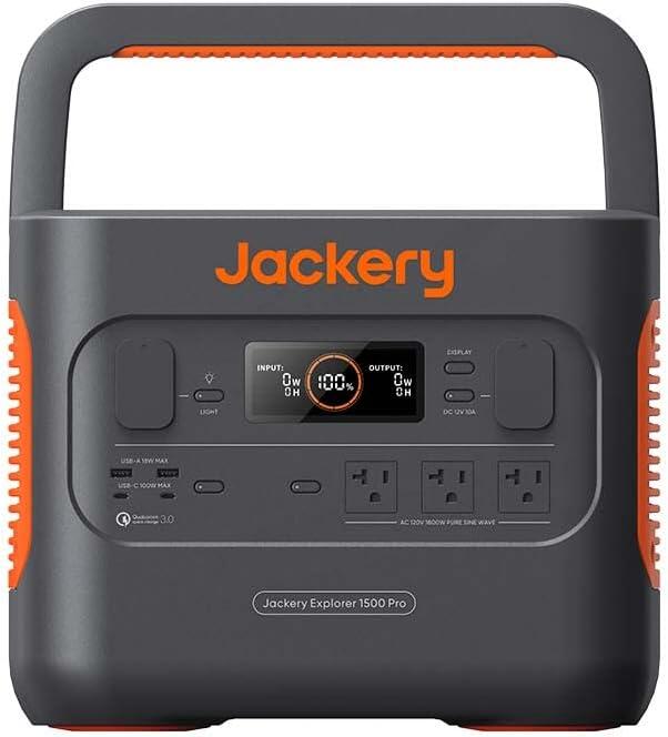 【竭力萊姆】預購兩年保固 台灣電壓 Jackery Explorer 1000 1500 Pro 家庭用露營攤販110V