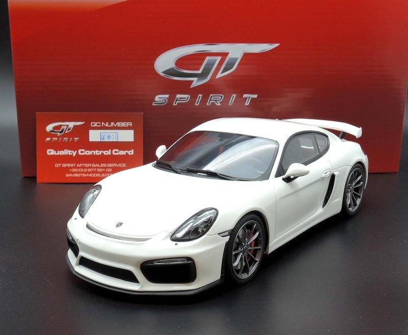 【MASH-2館】現貨特價 GT Spirit 1/18 Porsche Cayman GT4 white