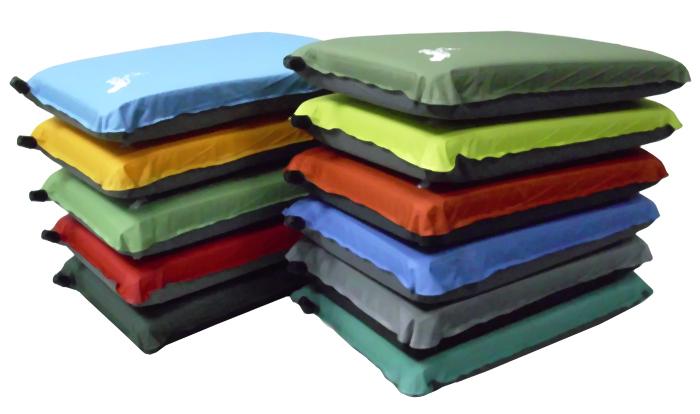 【露營趣】中和 Foam-Tex PI-102 規則型自動充氣枕頭 充氣枕 露營枕頭 可壓縮 顏色隨機