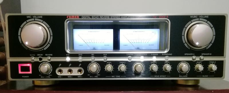 FAMER FM-2002R REVERB音效卡拉OK專用擴大機