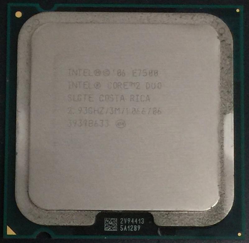 <胖胖鼠>Intel CORE2 DUO E7500 2.93G/3M/1066 處理器