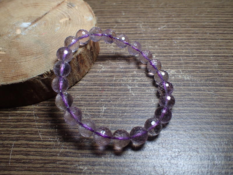 貝石之戀-鑽切紫黃晶手鍊 H 091621