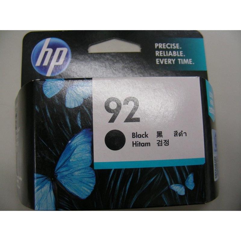 2015年HP 92 C9362WA 原廠黑色墨水匣 適用:5400/1510/7830/C3180/6310