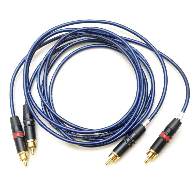 志達電子 CAB106/1.0 線長 1.0m 日本鐵三角 TD04-0501 RCA立體訊號線 應用於耳擴及訊源的連接