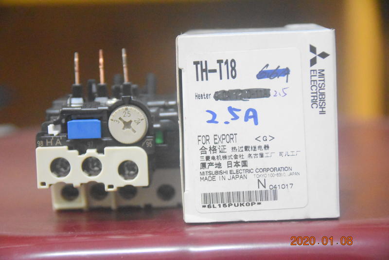 MITSUBISHI 三菱 積熱電驛 TH-T18 二素子 過載保護器 S-T10、 S-T12、 S-T20 用 日製