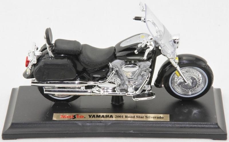 【山葉摩托車模型】2001 Yamaha Road Star Silverado 美馳圖 Maisto 1/18精品車模
