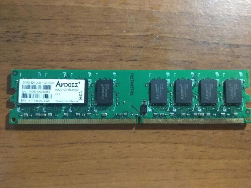  記憶體 DDR2 800 2GB(3) 二手良品 