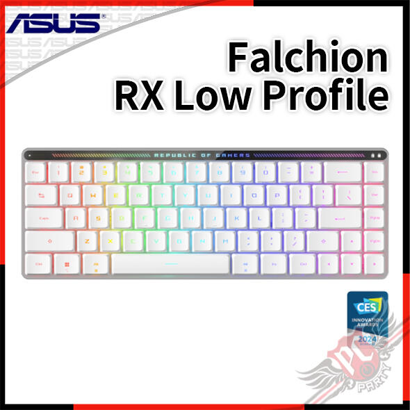 [ PCPARTY ] 華碩 ASUS ROG Falchion RX Low Profile 65% 無線三模電競鍵盤