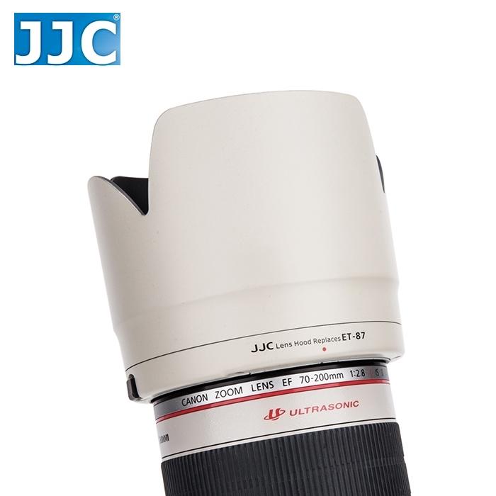 又敗家白色JJC副廠EF 70-200mm F2.8L II IS USM小白相容原廠Canon遮光罩LH-87
