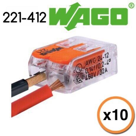 【築光坊】WAGO 221-412 (10pcs賣場)德國製 電路佈線接線端子 快速接線端子 配線 快速接頭  非222