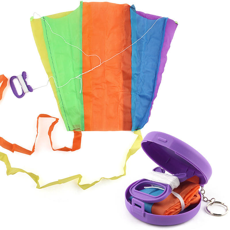 出遊旅行必備兒童益智折疊風箏 附收納盒親子互動便攜出遊戶外折疊口袋風箏