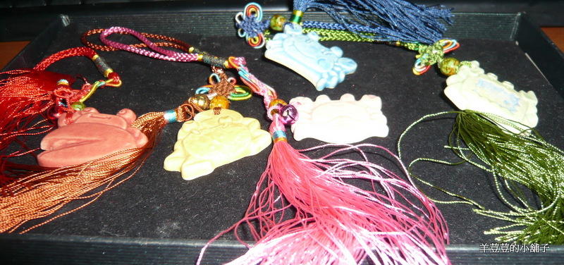 螃蟹吊飾 包包掛飾 鑰匙掛飾 粉 綠 黃 藍 咖橘五色