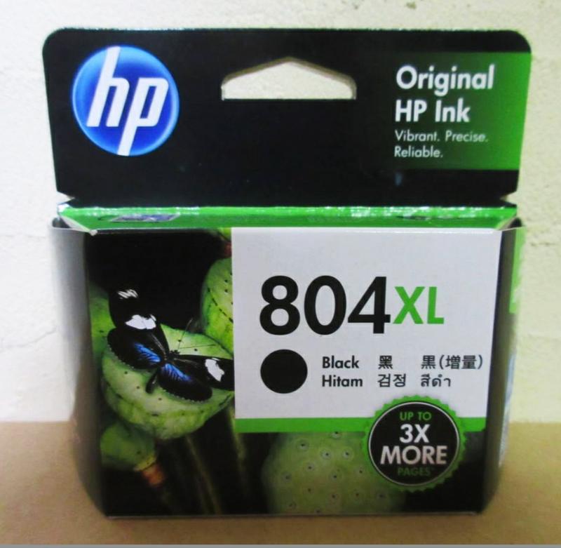 HP 804XL原廠黑色高容量墨水匣(804XL彩色1300元,黑