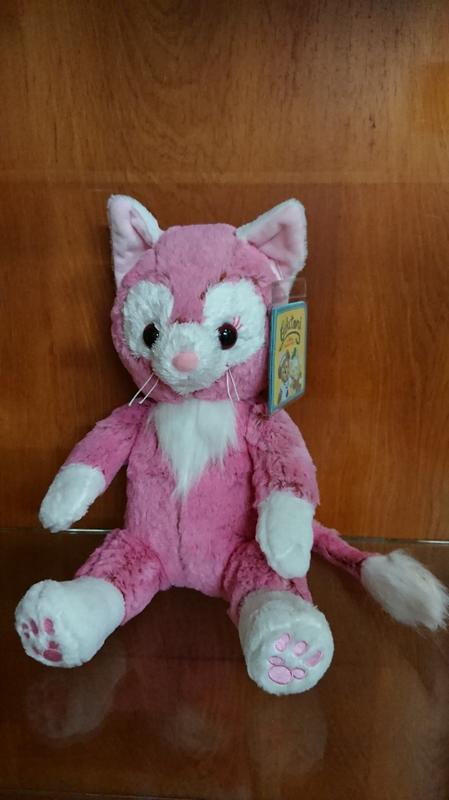 🐾迪士尼達菲熊的好朋友-傑拉東尼 gelatoni 粉色畫家貓偷泥貓玩偶 娃娃 絨毛玩具 造型玩偶-高雄可面交