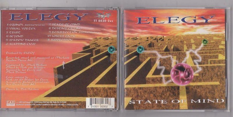 1997絕版首發Elegy - State of Mind 歐洲進口CD@F2D1