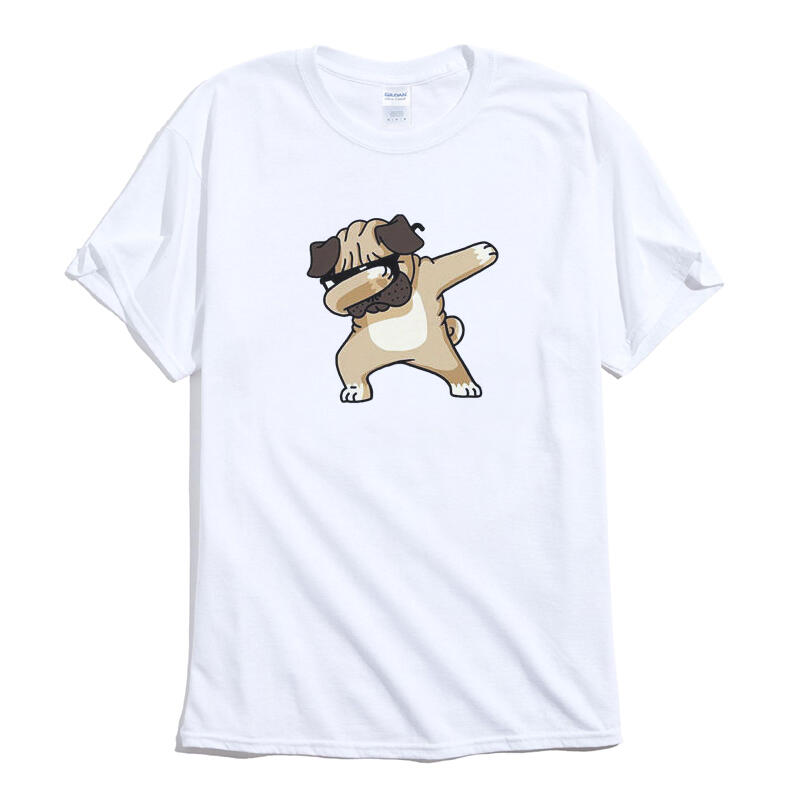 Pug Dabbing 短T恤 2色 Hip Hop 舞蹈 動作 嘻哈 超人 舞步 流行 現貨 亞版