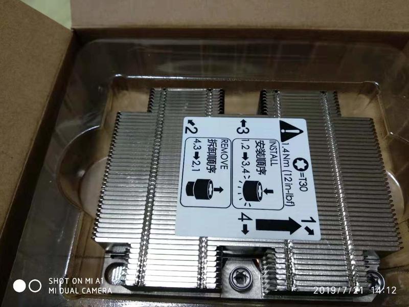 LGA 3647-0 1U X11 Purley Platform CPU Heat Sink 散熱器@現貨