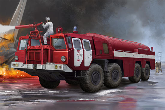 [威逸模型] 12月新品預訂~小號手 1/35 俄羅斯 AA-60(MAZ-7310) 機場消防車 01074