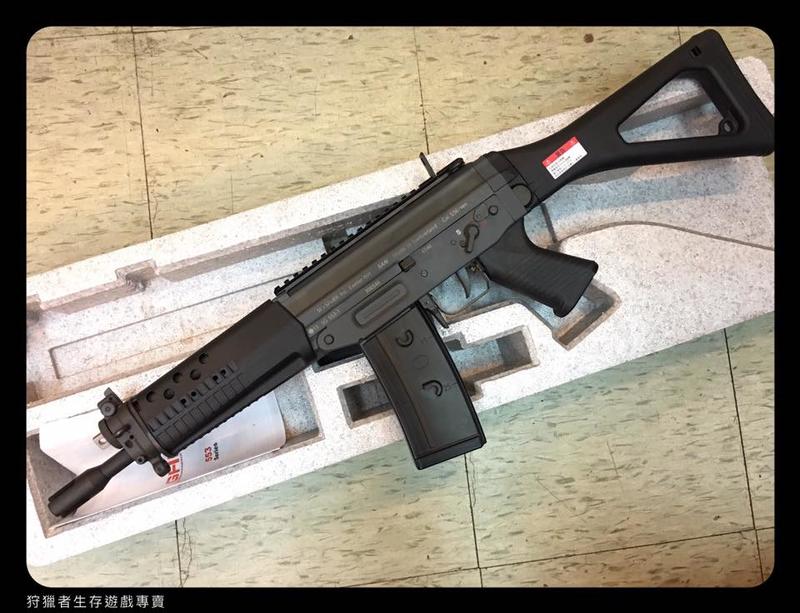 【狩獵者生存專賣】GHK SIG 553 GBB 全金屬瓦斯槍-雙夾板-刻字版