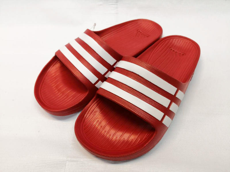 大自在 含發票 ADIDAS 愛迪達 拖鞋 運動拖鞋 一體成形 紅白 大尺寸5~13 男女款 G15886