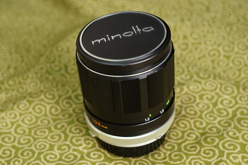 Mionlta MD 100mm f2.5 MC版 含原廠皮革鏡筒