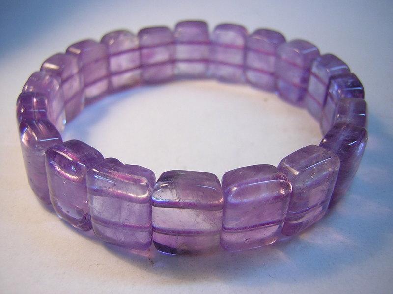 【采鑫坊】A紫水晶手鍊~手排片款《直購品》~