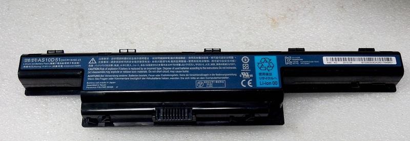 二手ACER 宏碁筆電電池 AS10D51(量無電壓當測試報帳零件品)