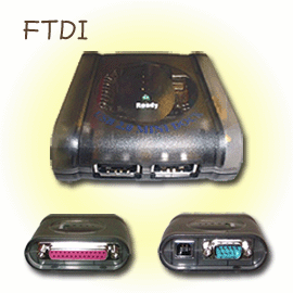 MDK200迷你USB 2.0高品質超多功能FTDI週邊介面中心 (USB2.0 Mini Dock)，2個USB+1個RS-232+1個PARALLEL◎比特電腦 AUM140-F