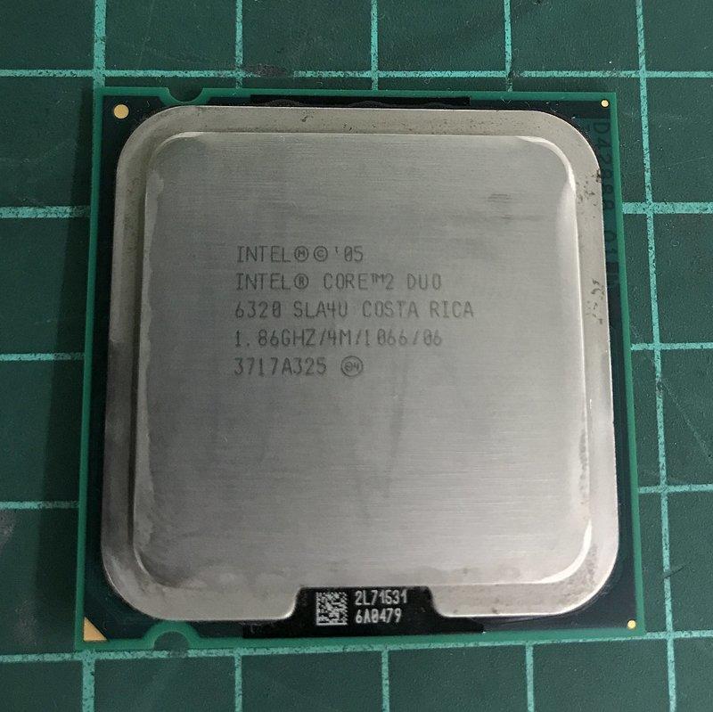【小郭筆電】中古 Intel Core 2 Duo E6320 雙核心 CPU /LGA775 1.86Ghz/C001