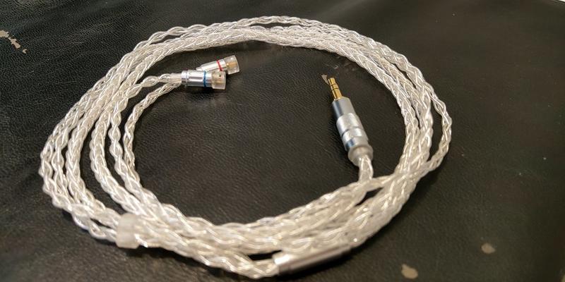 全新  森海 ie80 ie80s 使用 升級線　5N 純銀八股 直頭 3.5 耳機 純銀色
