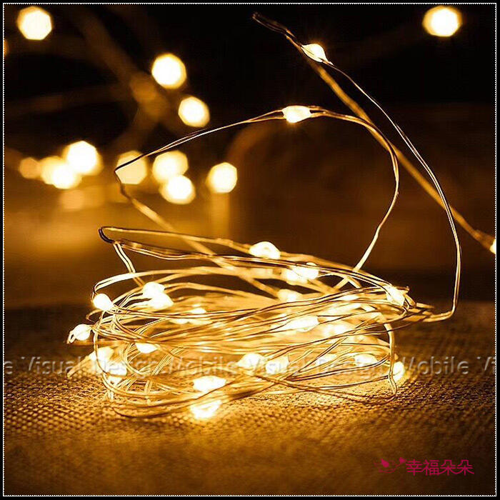 🔥大量現貨 LED銅線燈串 (有開關 附鈕扣電池) 1米 2米 3米 可選 聖誕燈串 佈置氛圍燈 銅絲燈 瓶塞燈 花束